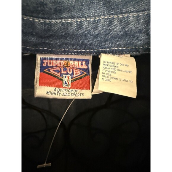 Jump Ball Club LONG SLEEVE DENIM CHICAGO BULLS SHIRT-SIZE 18 Mens Small - Picture 3 of 9